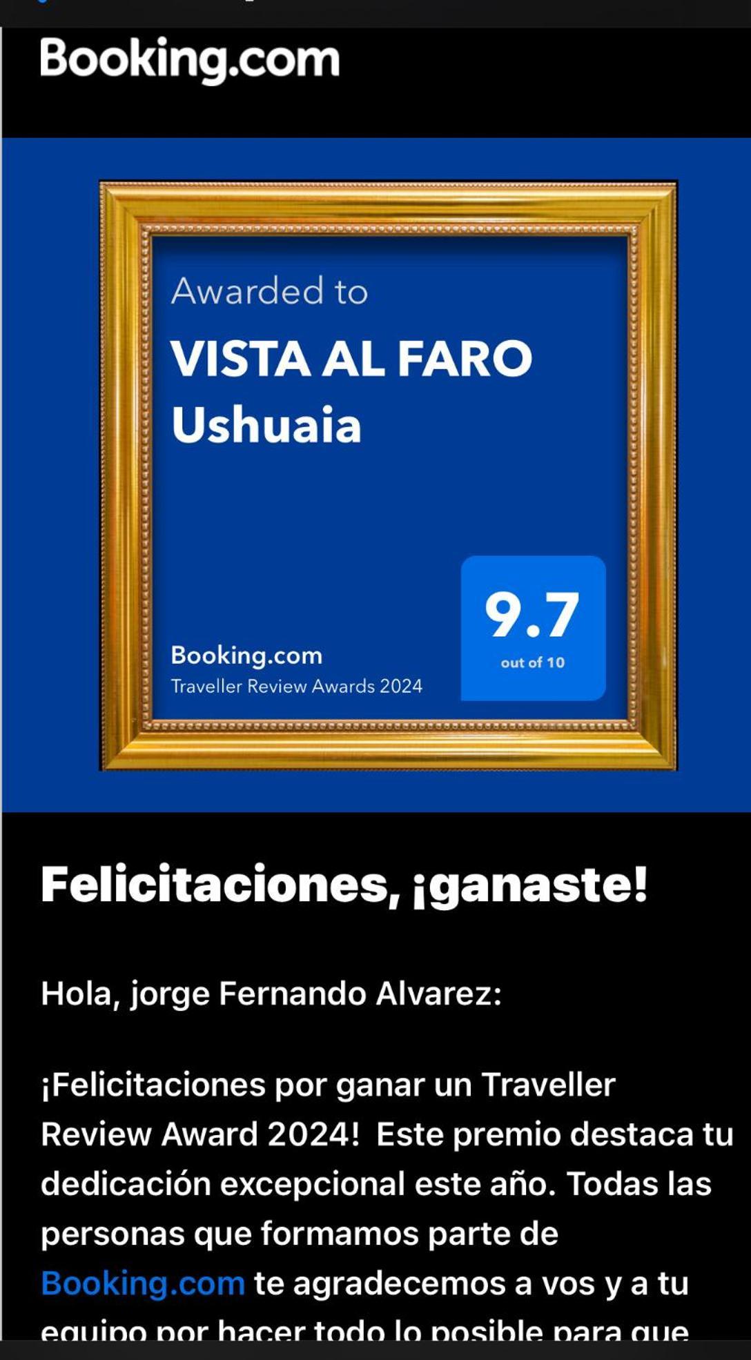 شقة Vista Al Faro أوشويا المظهر الخارجي الصورة